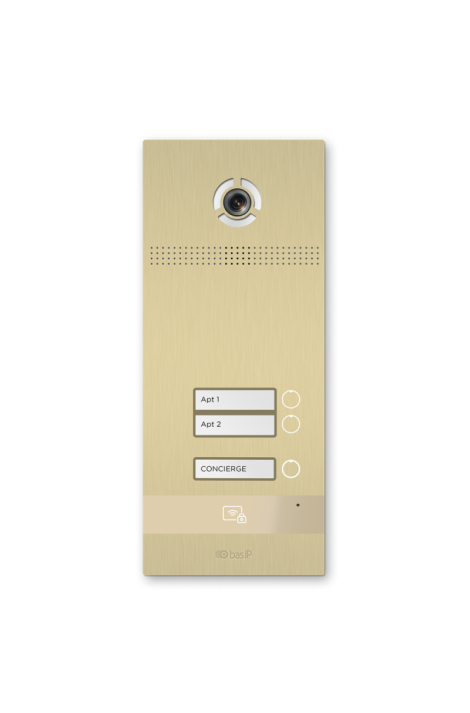 IP вызывная панель домофона BasIP BI-02FB SILVER/ GOLD/BLACK