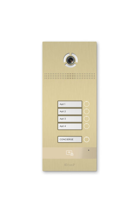 IP вызывная панель домофона BasIP BI-04FB SILVER/ GOLD/BLACK