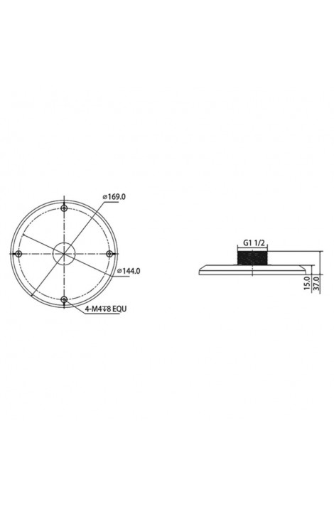 Адаптер для настенного кронштейна RVI-1BA-1