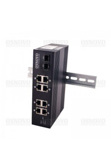 Промышленный PoE коммутатор Fast Ethernet на 10 портов Osnovo SW-60802/IC