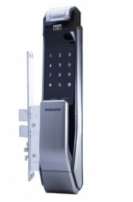 SHS-P718 (на себя) XBK/EN Электронный врезной биометрический дверной замок