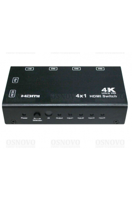 Коммутатор HDMI (4вх./1вых.) Osnovo SW-Hi401/1