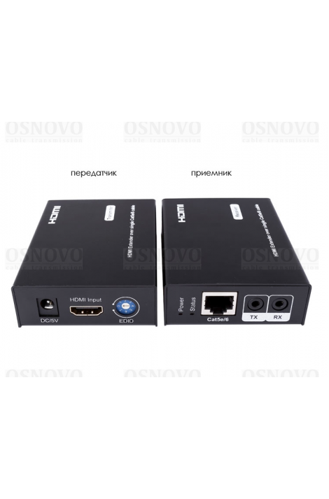 Комплект для передачи HDMI и ИК сигнала управления Osnovo TA-Hi/4&#43;RA-Hi/4