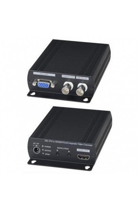 Преобразователь-разветвитель AHD/HDCVI/HDTVI в HDMI/VGA/CVBS - AD001HD4