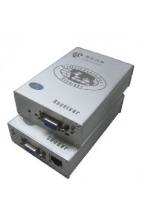 Комплект (передатчик&#43;приёмник) для передачи сигнала VGA и аудиосигнала по кабелю UTP Osnovo TA-V/2&#43;RA-V/2