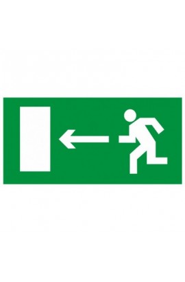 Знак-наклейка 'Направление к эвакуационому выходу налево'
