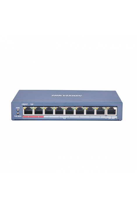 PoE коммутатор на 8 PoE портов Hikvision DS-3E0109P-E(C)